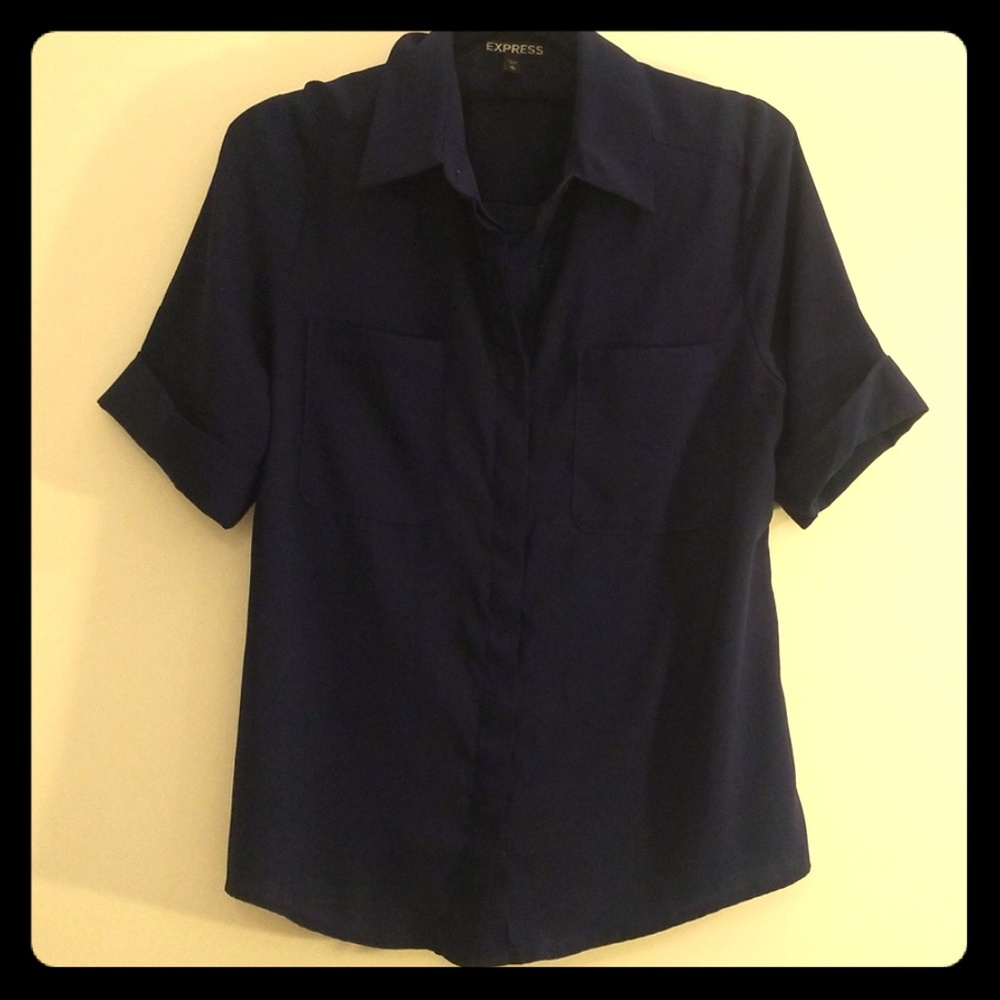 Express short sleeve button down